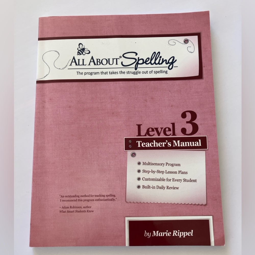 SOLD CROSSPOSTED All About Spelling Level 3 Teacher’s Manual Homeschool
